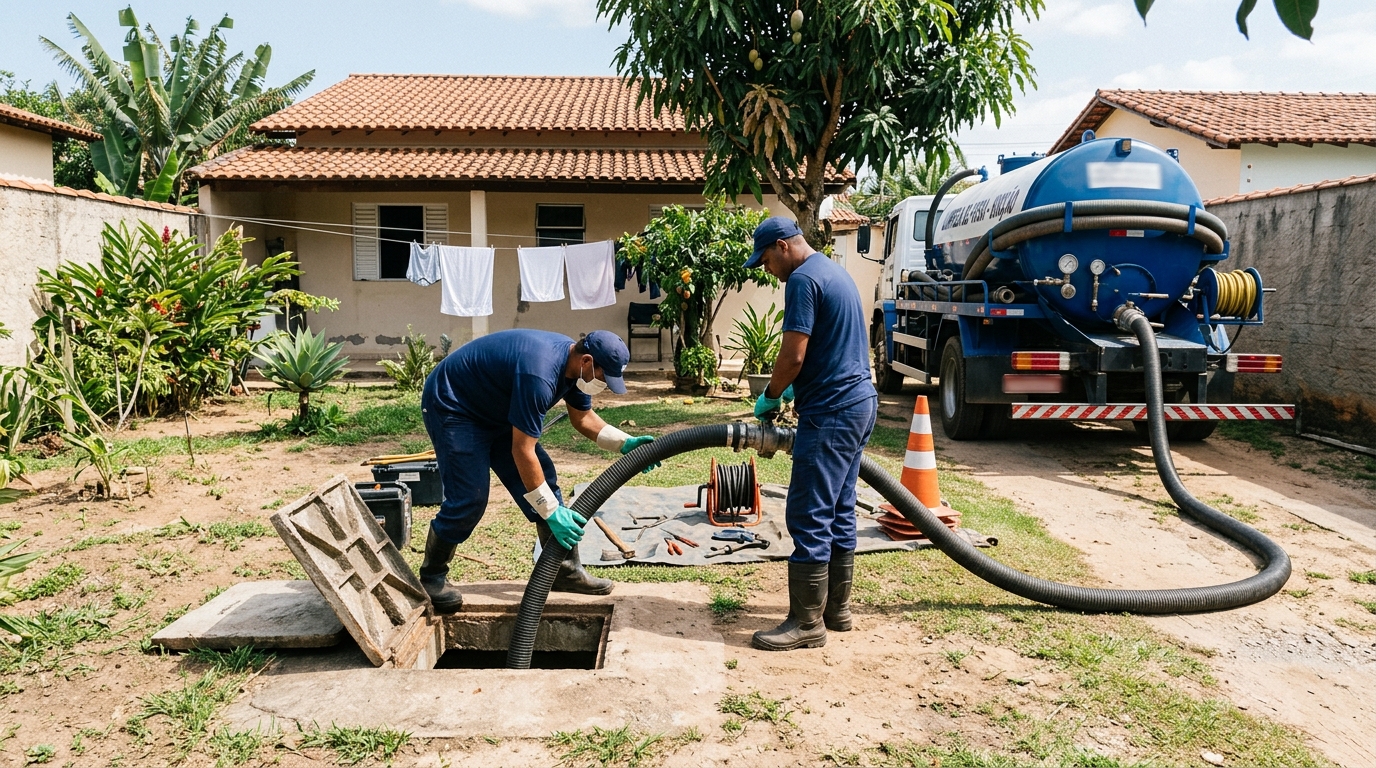 Limpeza de fossa séptica em Manaus-AM