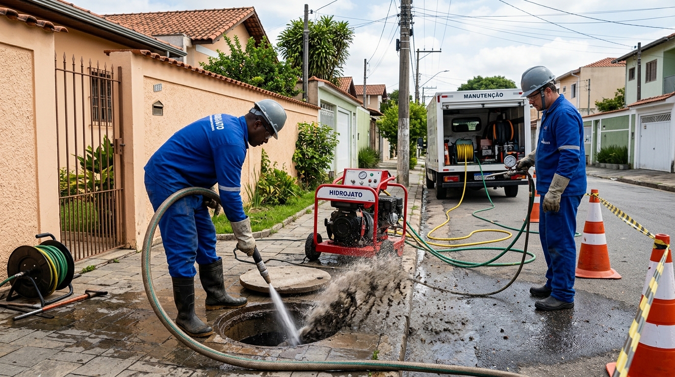 Hidrojateamento residencial em Manaus-AM
